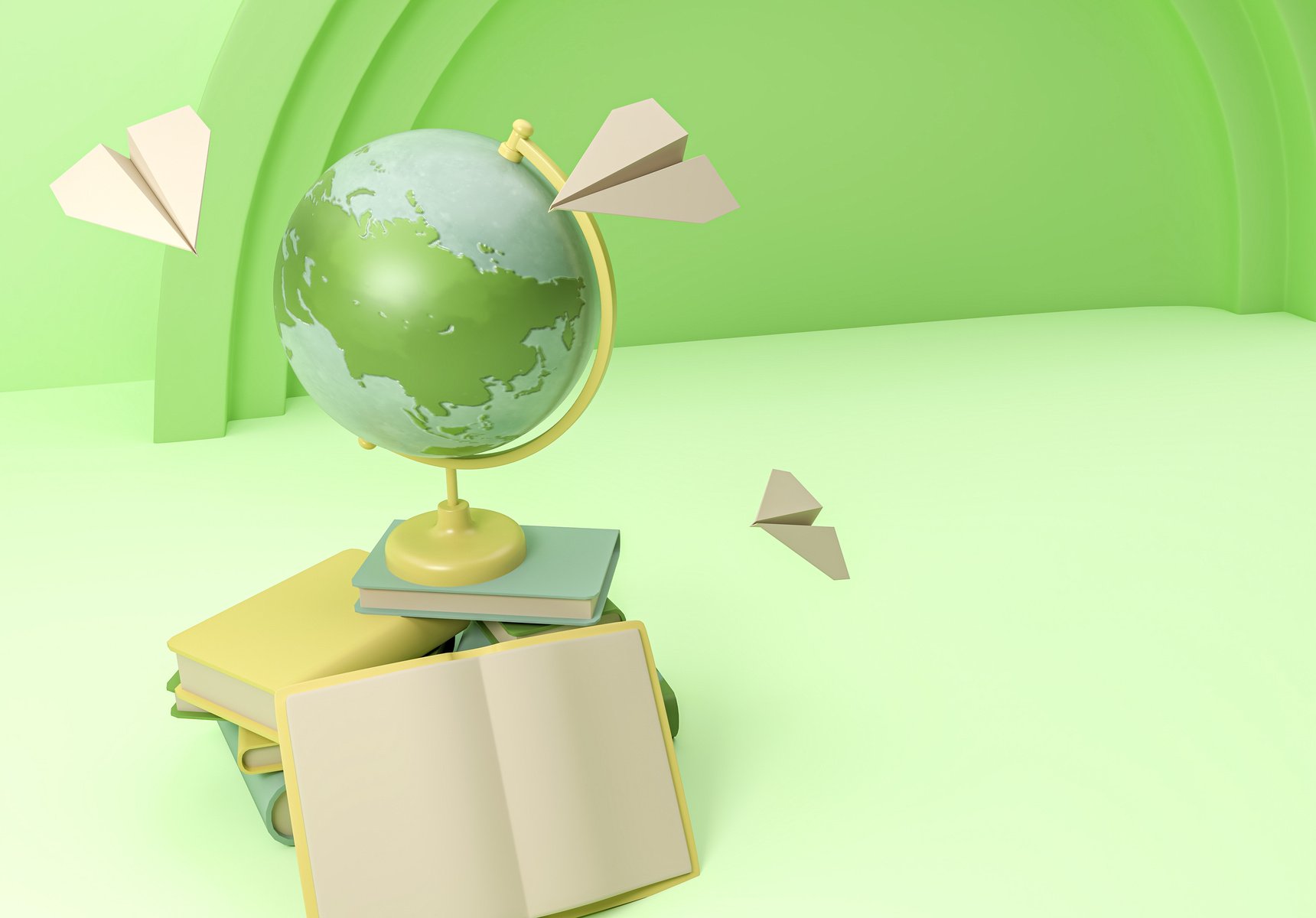 Books and Globe