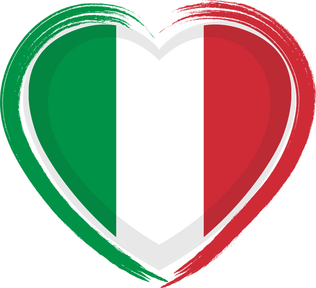 Italy Flag Heart