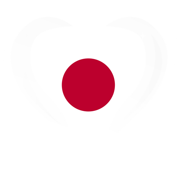 Japan Flag Heart